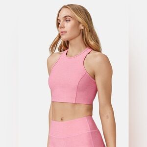 EUC Outdoor Voices Athena Compression Crop Top in Rose Quartz Pink Size S